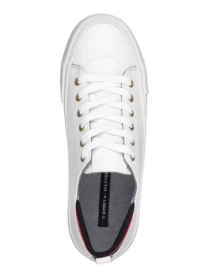 Женские кроссовки на шнуровке Two Tommy Hilfiger — изображение 4 из 5, белый мульти