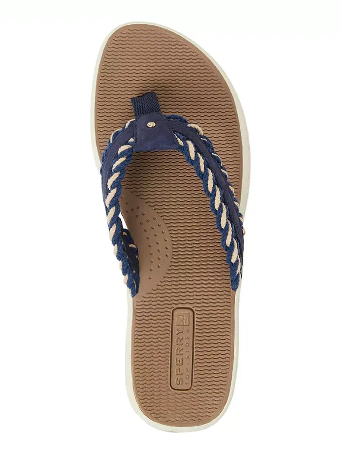 Женские сланцы Pony Fish на тонкой подошве Sperry — изображение 4 из 5, темно-синий