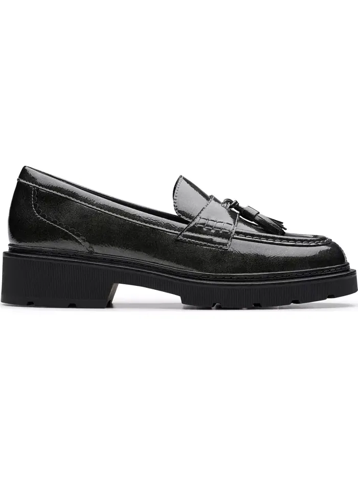 Лоферы женские Clarks Lauryl Tassel Slip-On — изображение 2 из 5, серебристый