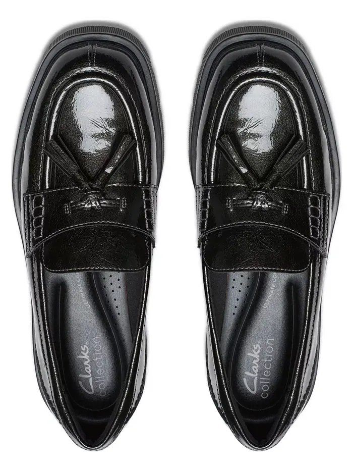 Лоферы женские Clarks Lauryl Tassel Slip-On — изображение 4 из 5, серебристый