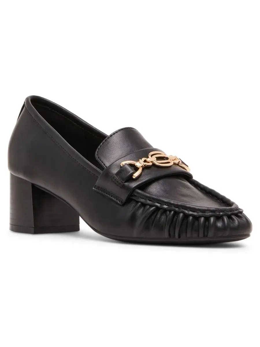 Туфли-лоферы на каблуке Anne Klein — изображение 1 из 8, черный