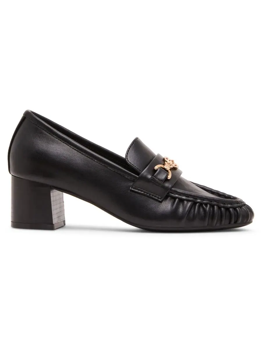 Туфли-лоферы на каблуке Anne Klein — изображение 2 из 8, черный
