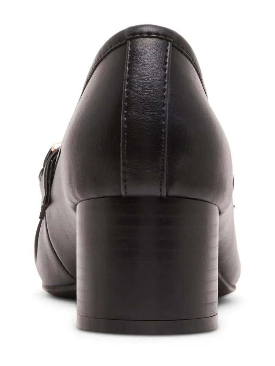 Туфли-лоферы на каблуке Anne Klein — изображение 4 из 8, черный