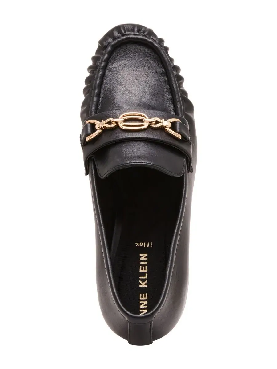 Туфли-лоферы на каблуке Anne Klein — изображение 5 из 8, черный