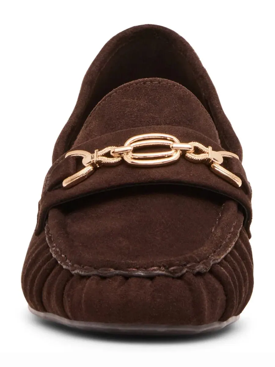Туфли-слипоны на каблуке Karin Dress Slip-On Loafer Pumps Anne Klein — изображение 8 из 8, коричневый