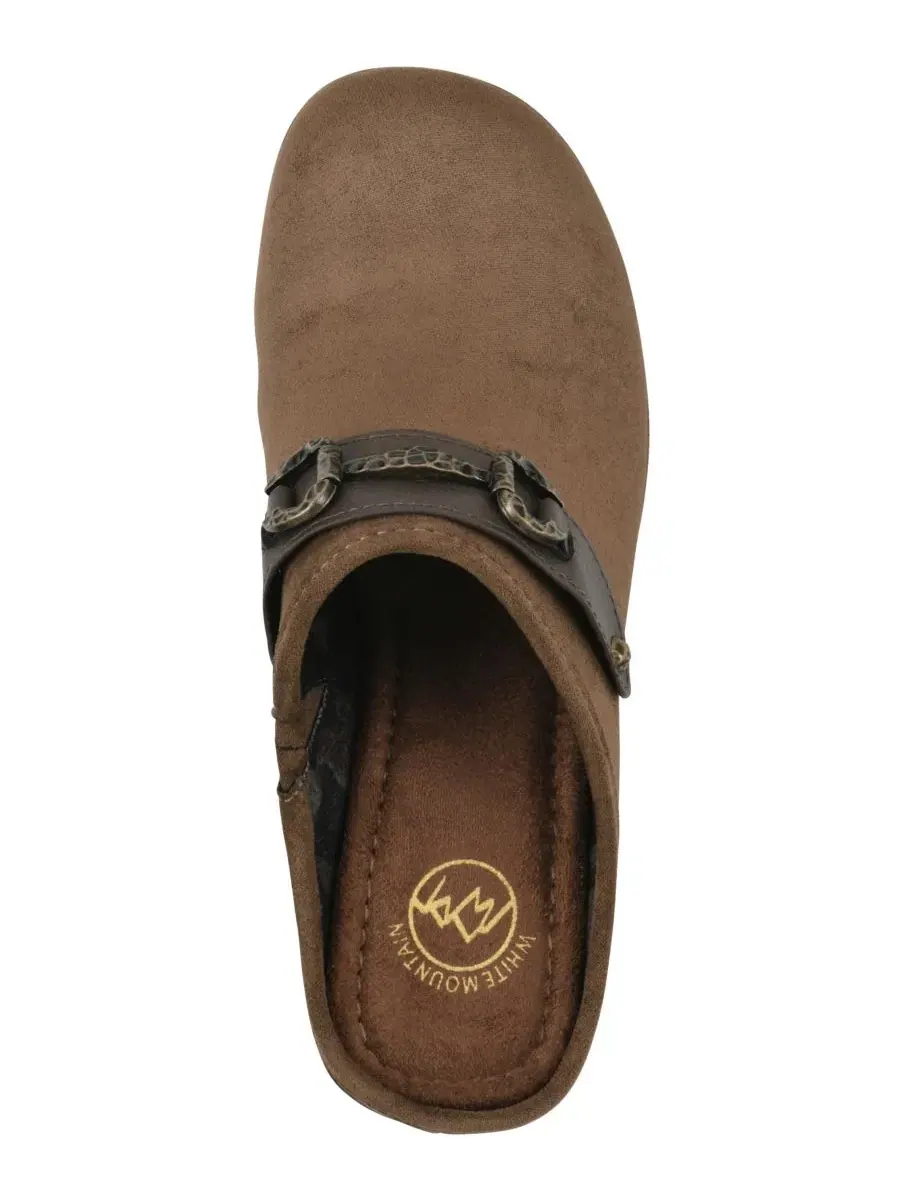 Женские мюли-сабо на платформе Barleys Platform Heel Mule Clogs White Mountain — изображение 4 из 6, темный мульти