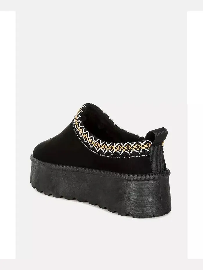 Вышитые туфли Jesters Platform Classic Slip-On London Rag — изображение 2 из 3, бежевый