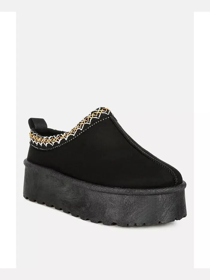 Вышитые туфли Jesters Platform Classic Slip-On London Rag — изображение 3 из 3, бежевый