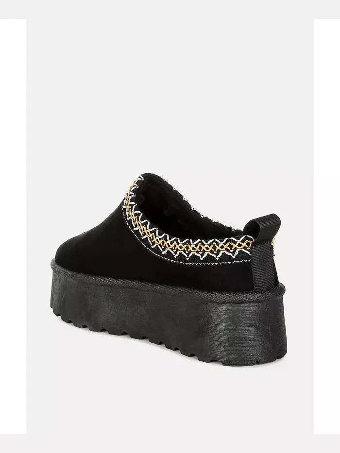 Вышитые туфли Jesters Platform Classic Slip-On London Rag — изображение 2 из 3, черный