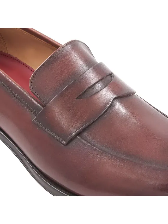 Мужские классические лоферы Maioco Penny Slip On Bruno Magli — изображение 6 из 6, кофе