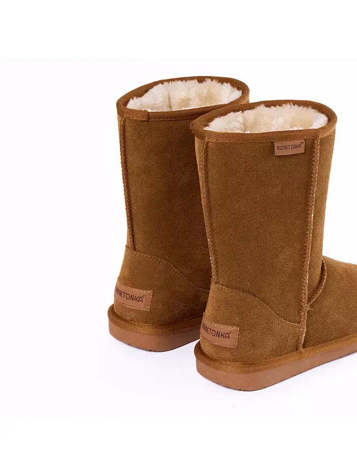 Женские ботинки Callahan до середины икры из замши Minnetonka — изображение 5 из 6, бежевый/бежевый