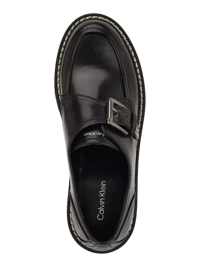 Женские лоферы Saundee на массивной подошве с пряжкой Calvin Klein — изображение 4 из 5, черный