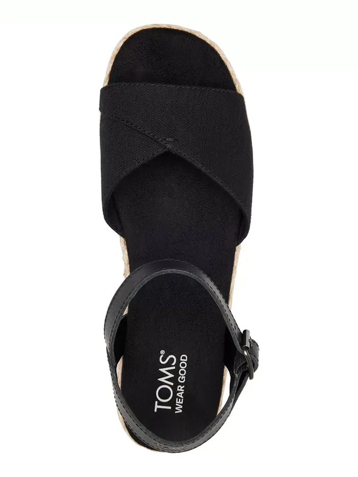 Женские сандалии на платформе Abby с плетеными деталями TOMS — изображение 4 из 5, черный