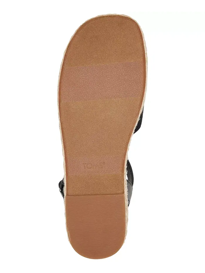 Женские сандалии на платформе Abby с плетеными деталями TOMS — изображение 5 из 5, черный