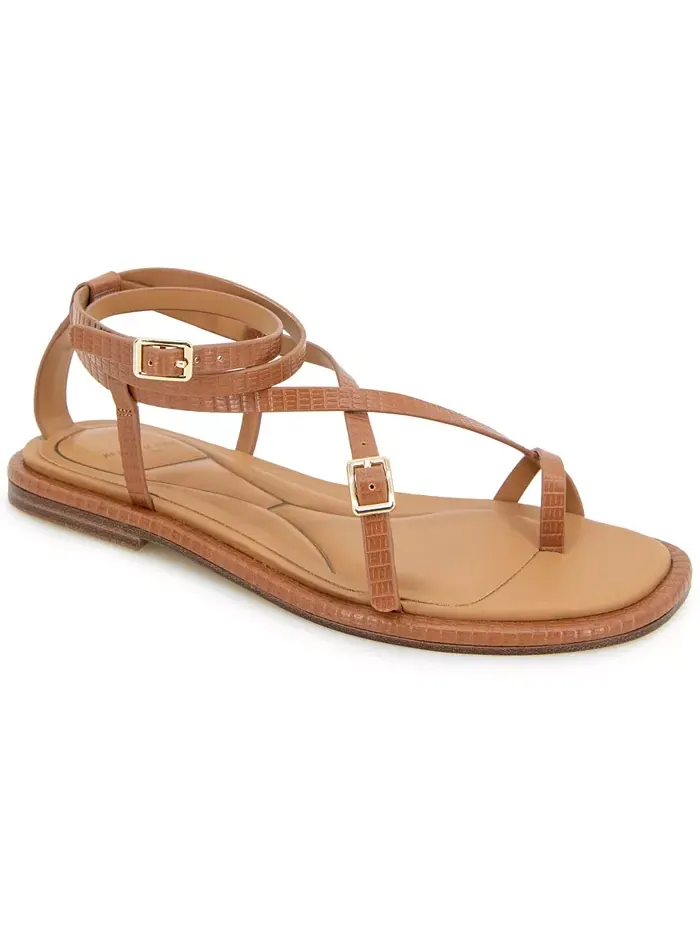 Women's Paros Square Toe Flat Sandals Kenneth Cole New York — изображение 1 из 8, бежевый
