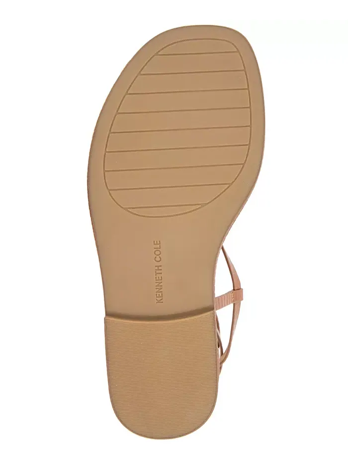 Women's Paros Square Toe Flat Sandals Kenneth Cole New York — изображение 5 из 8, бежевый