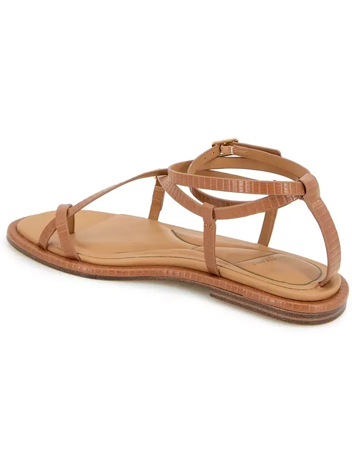 Women's Paros Square Toe Flat Sandals Kenneth Cole New York — изображение 6 из 8, бежевый