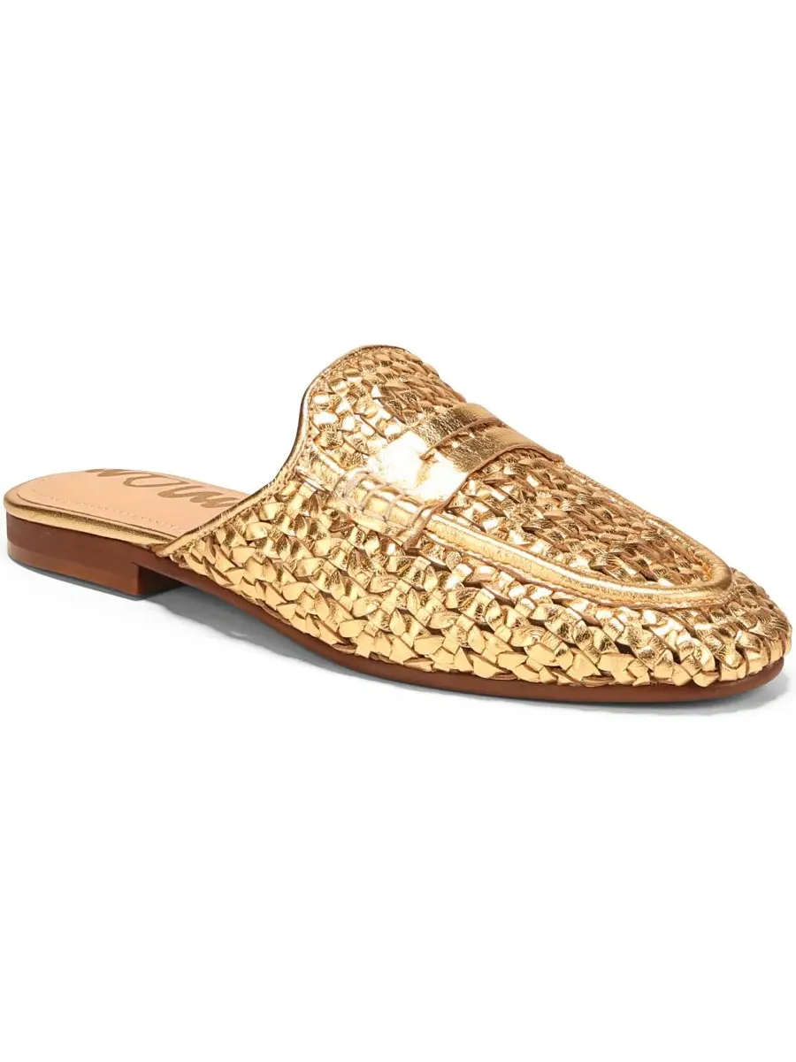 Женские лоферы-мюли Tullie без шнурков Sam Edelman — изображение 1 из 5, золотистый