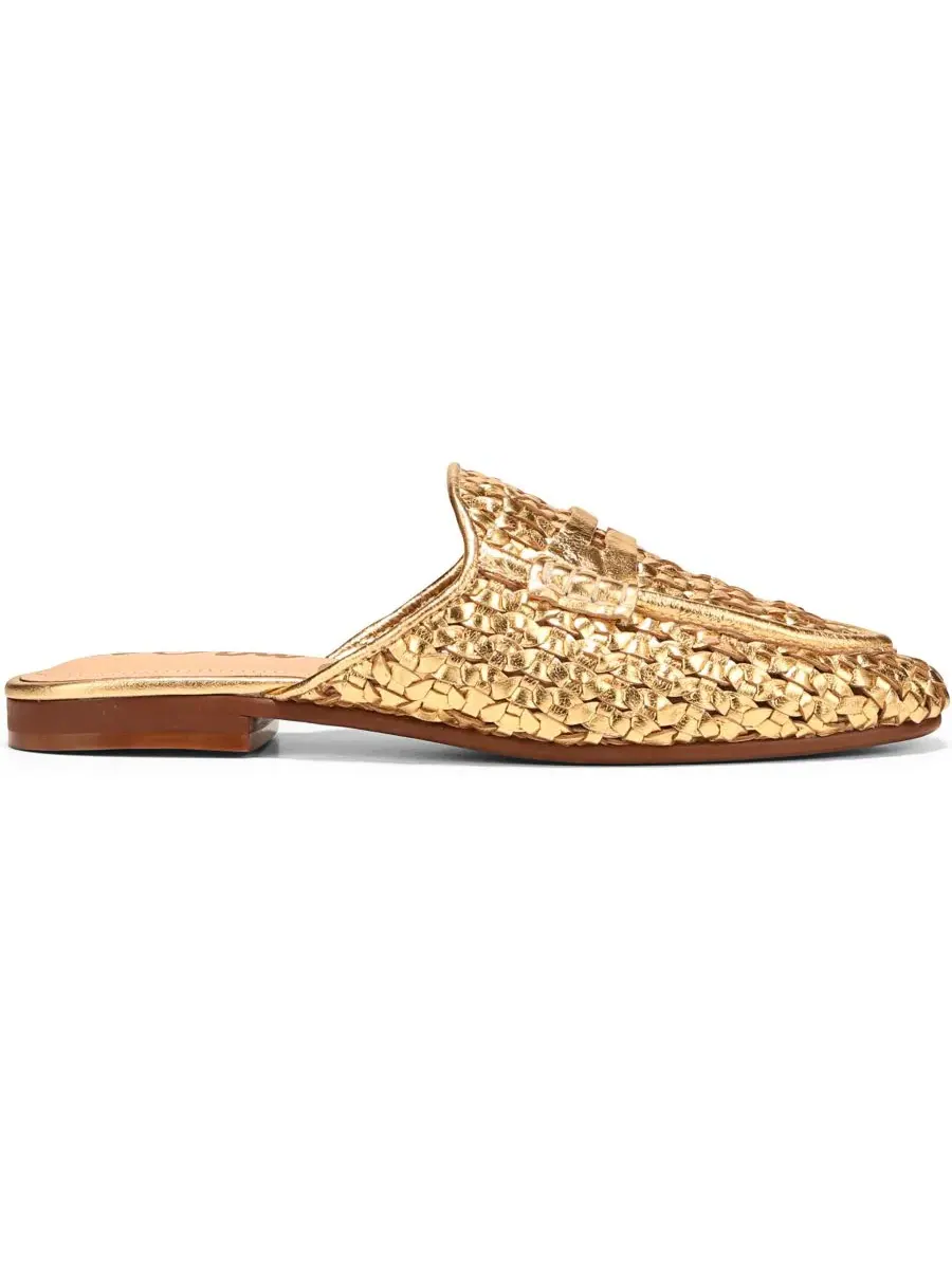 Женские лоферы-мюли Tullie без шнурков Sam Edelman — изображение 2 из 5, золотистый