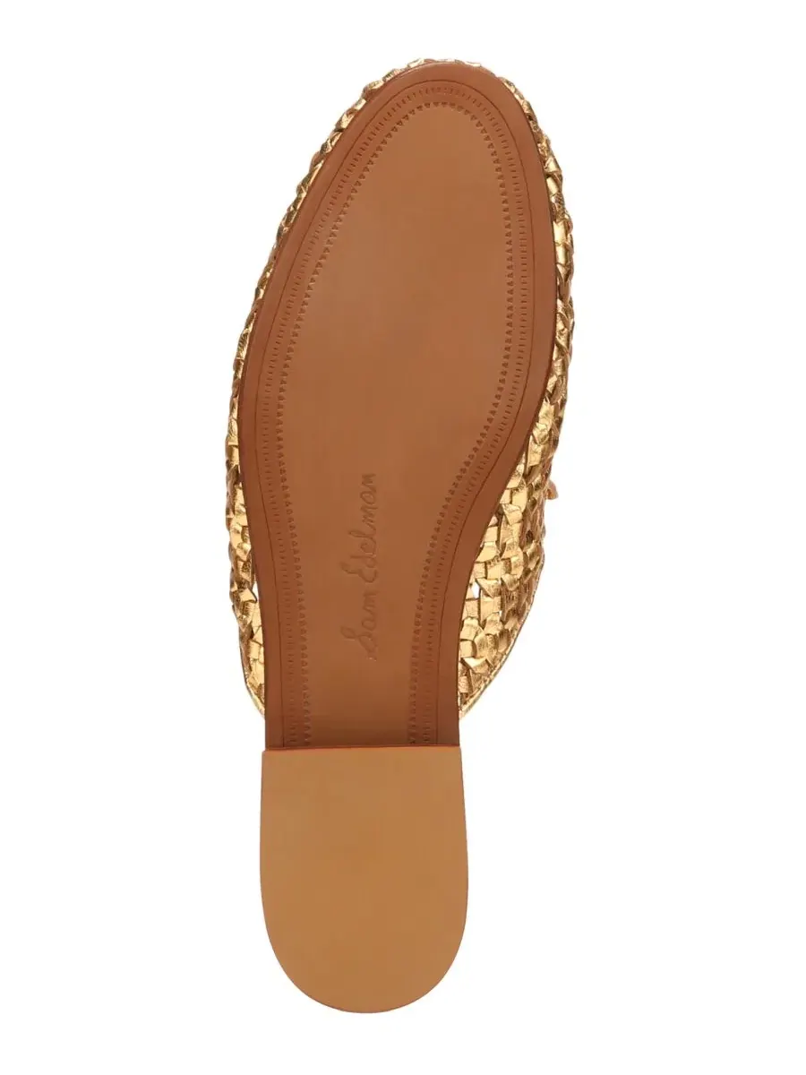Женские лоферы-мюли Tullie без шнурков Sam Edelman — изображение 5 из 5, золотистый