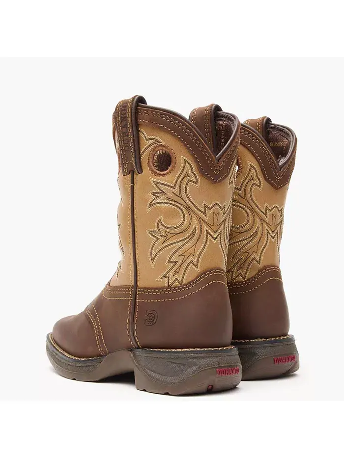 Детские ковбойские ботинки Lil Rebel от Kids Brown Tan Durango — изображение 4 из 7, коричневый бежевый
