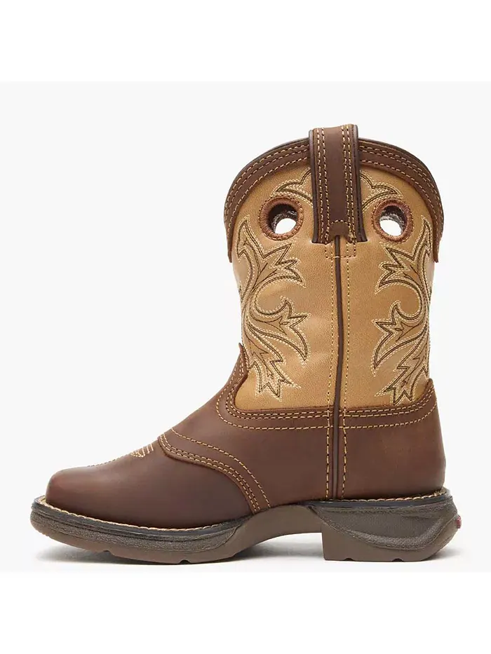 Детские ковбойские ботинки Lil Rebel от Kids Brown Tan Durango — изображение 5 из 7, коричневый бежевый
