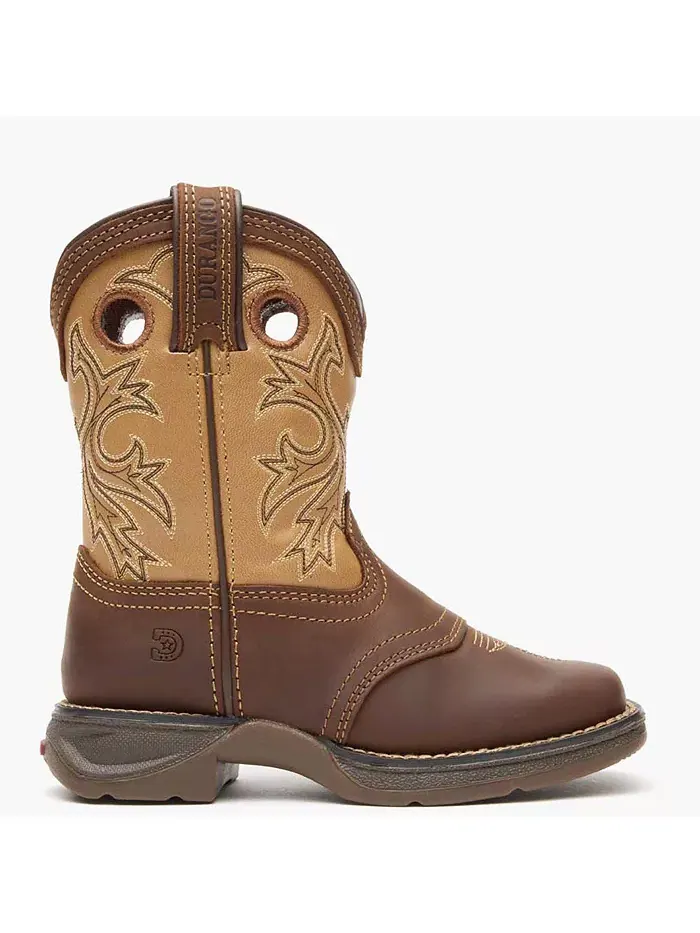Детские ковбойские ботинки Lil Rebel от Kids Brown Tan Durango — изображение 7 из 7, коричневый бежевый