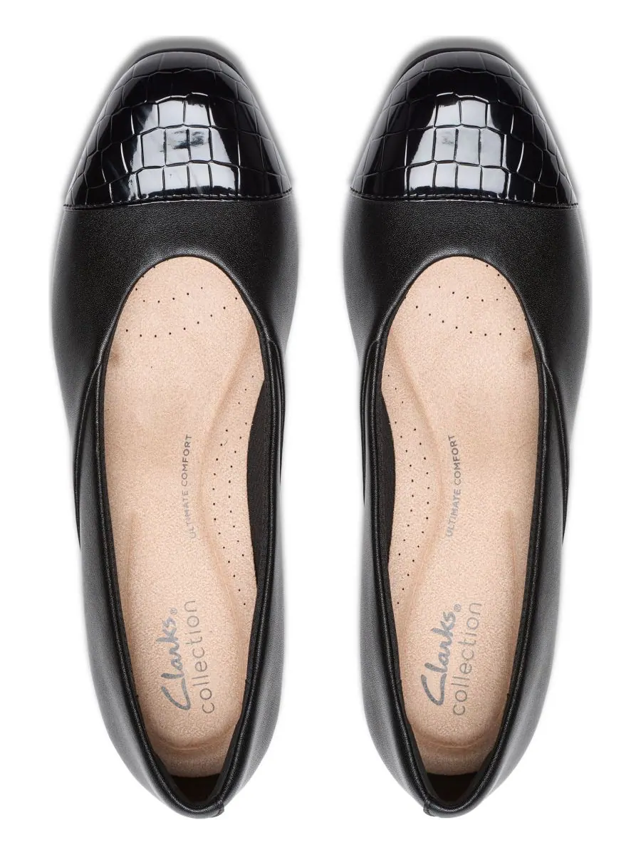 Слипоны женские Clarks Juliet Rise, натуральная кожа — изображение 4 из 5, черный
