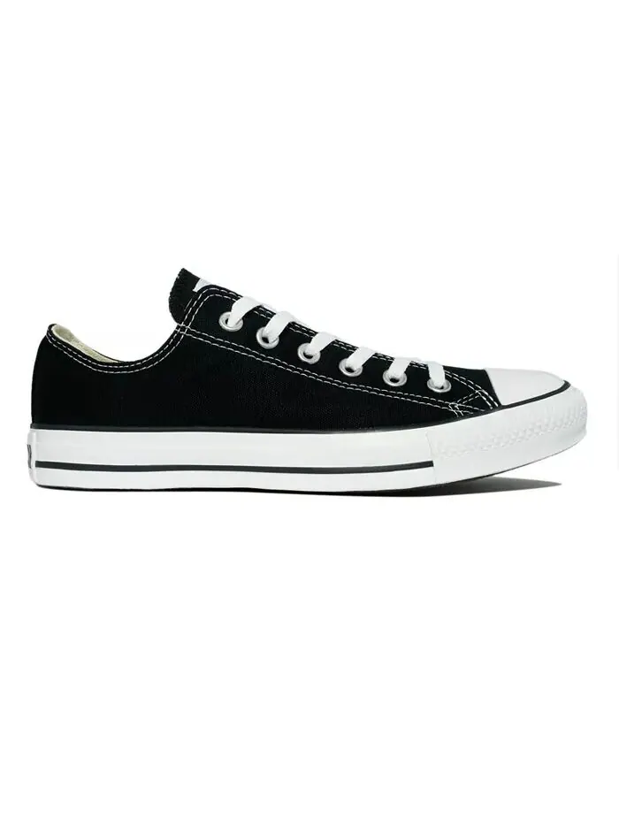 Мужские низкие кеды Chuck Taylor от Finish Line Converse — изображение 2 из 5, черный белый