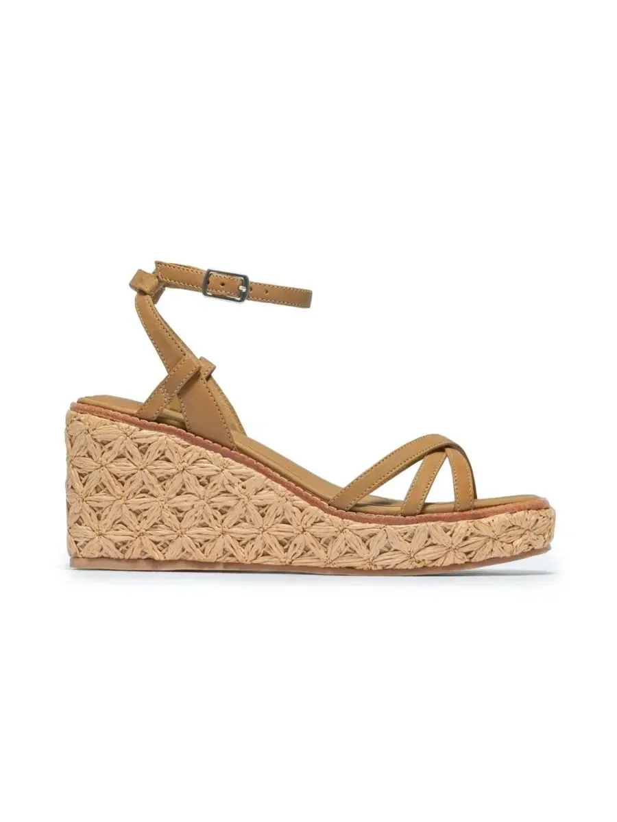 Женские сандалии на танкетке Cairo Bernardo Footwear — изображение 2 из 5, бежевый