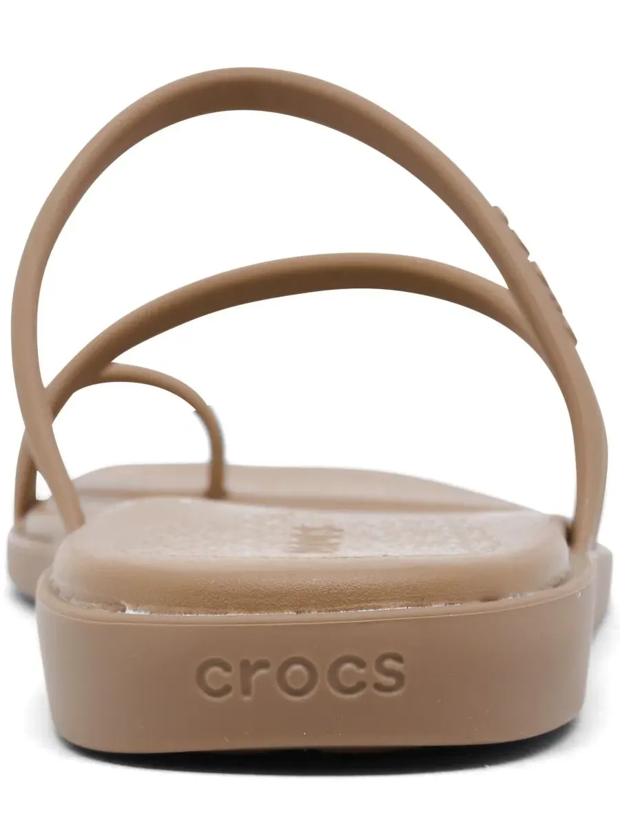 Женские сандалии Miami с петлей для пальца от Finish Line Crocs — изображение 5 из 6, молочный шоколад