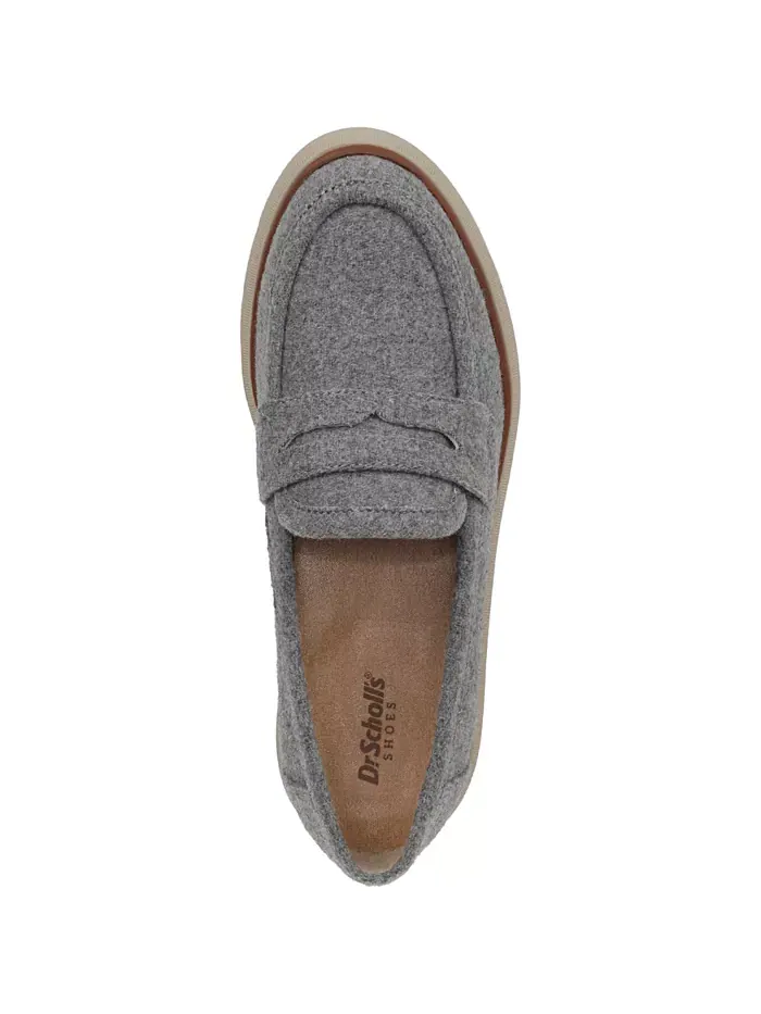Женские лоферы Nice Day Max на платформе с массивной подошвой Dr. Scholl's — изображение 4 из 5, светлый серый