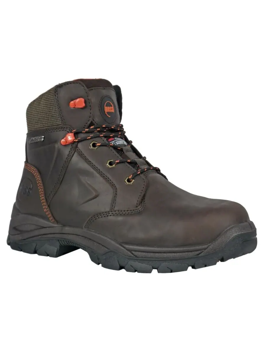 Мужские рабочие ботинки Hudson 6 дюймов с утеплителем и композитным носком Hoss Boot Company