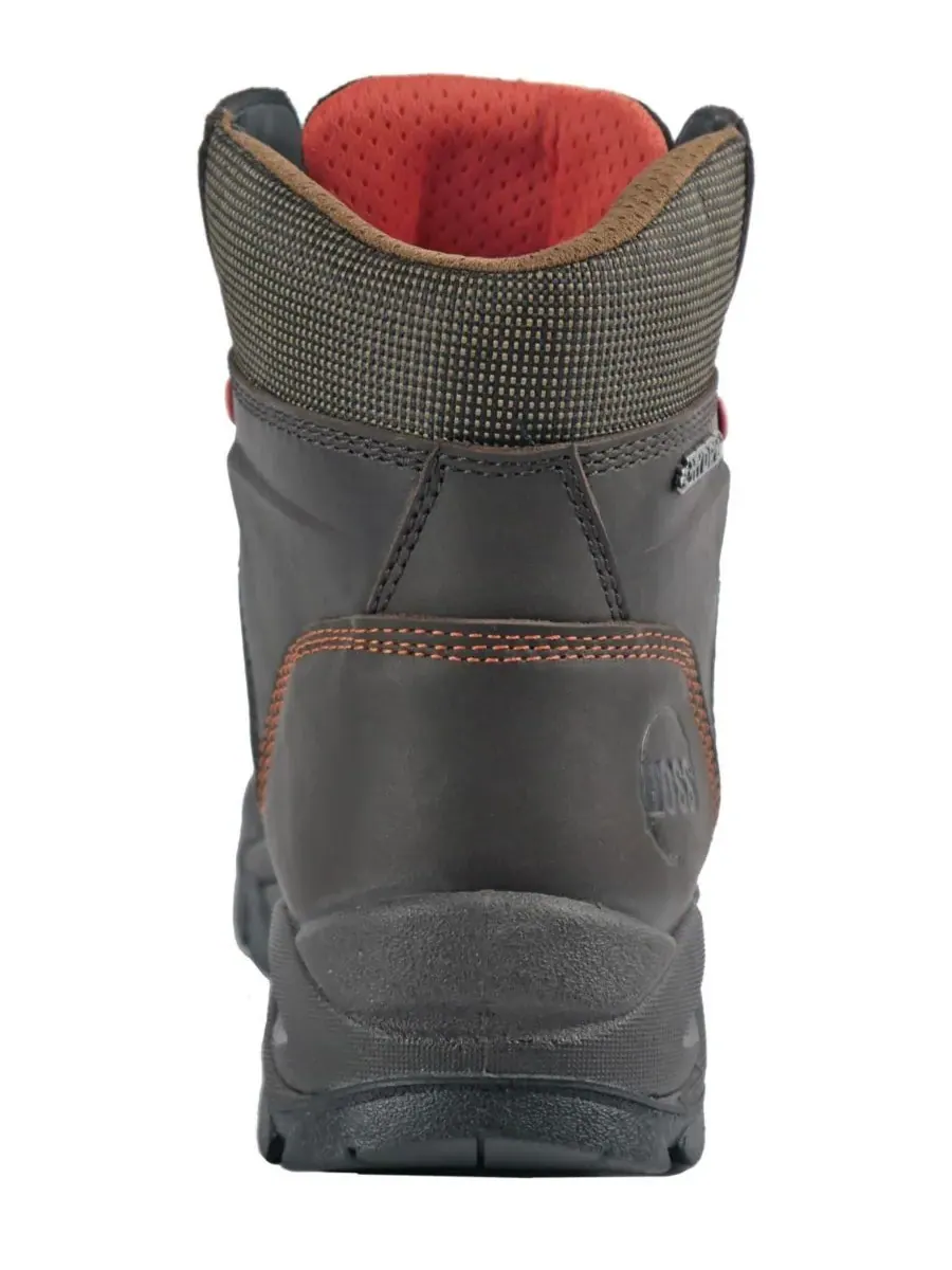 Мужские рабочие ботинки Hudson 6 дюймов с утеплителем и композитным носком Hoss Boot Company — изображение 3 из 7, коричневый