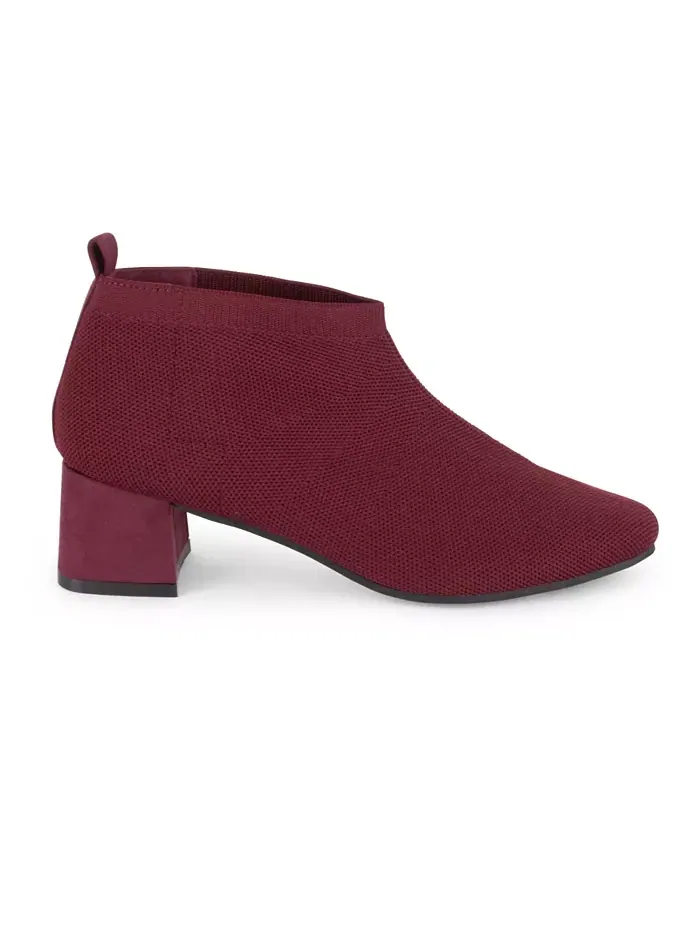 Женские вязаные ботильоны Corniche Tahari — изображение 2 из 5, бордовый