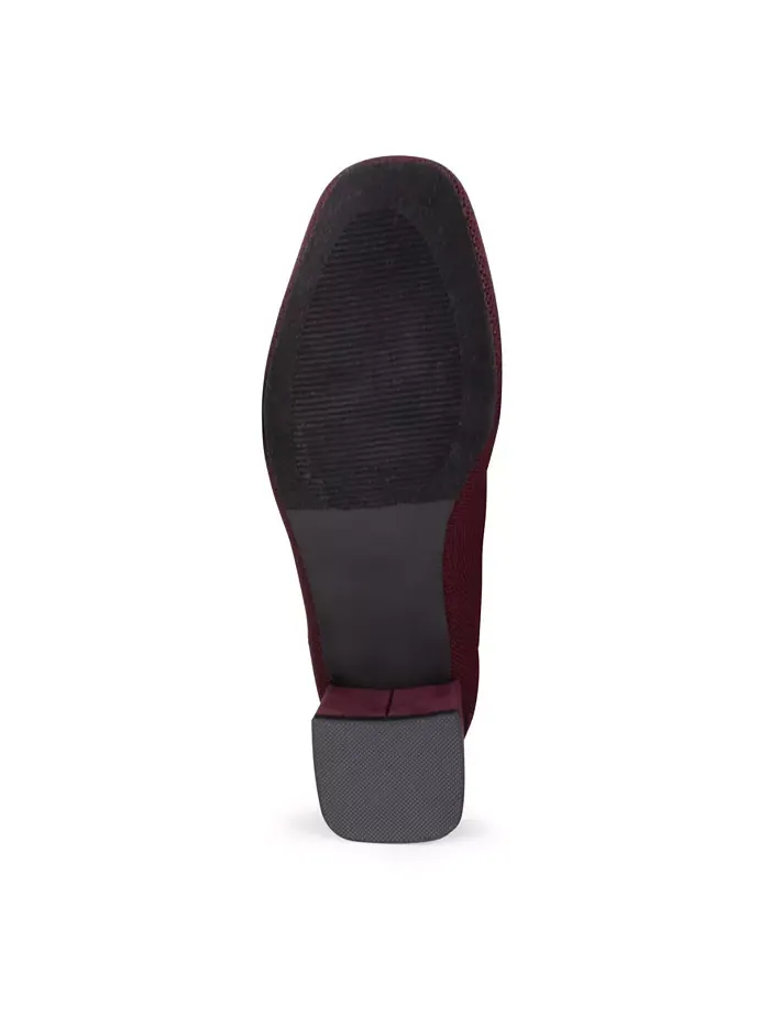 Женские вязаные ботильоны Corniche Tahari — изображение 5 из 5, бордовый