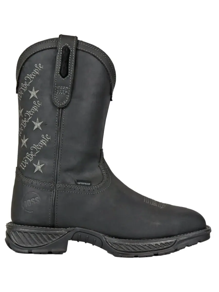 Мужские рабочие ботинки We The People в стиле вестерн с композитным носком Hoss Boot Company — изображение 2 из 3, черный