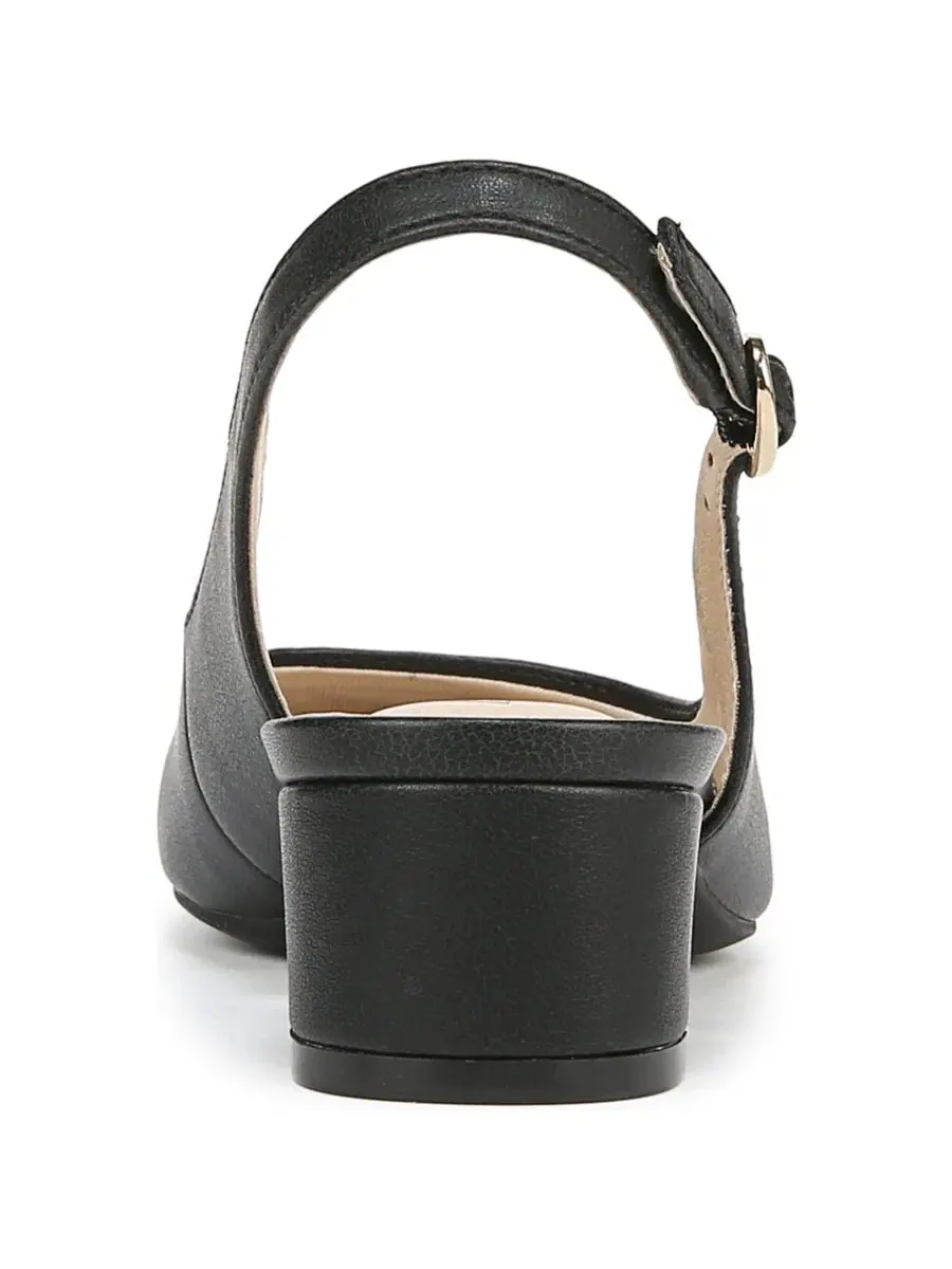 Туфли-лодочки на каблуке Lorena Pointed Toe Slingback Pumps LifeStride — изображение 3 из 5, черный