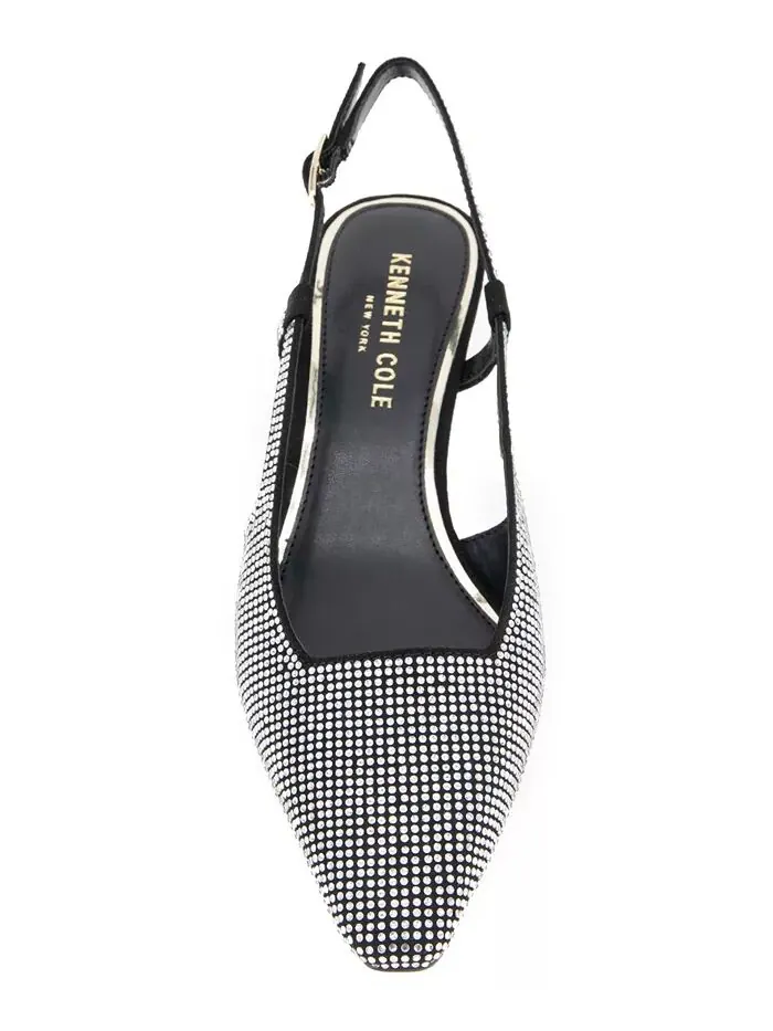 Женские туфли-лодочки Martha Crystals на каблуке-рюмочке с ремешком на пятке Kenneth Cole New York — изображение 11 из 12