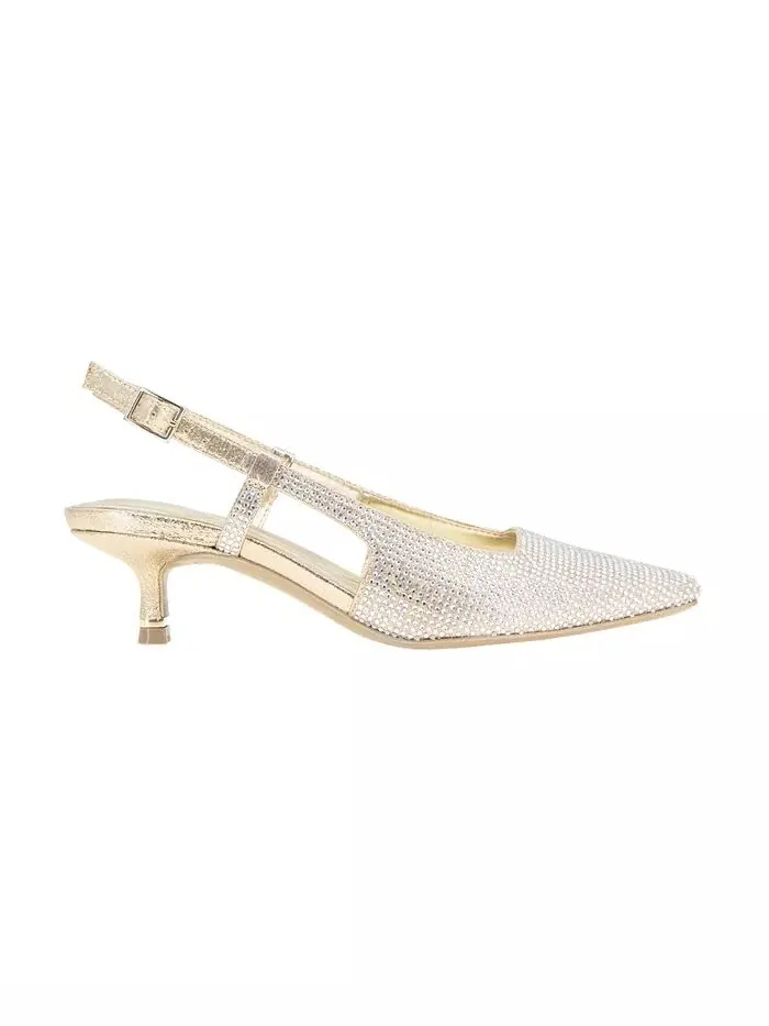 Женские туфли-лодочки Martha Crystals на каблуке-рюмочке с ремешком на пятке Kenneth Cole New York — изображение 2 из 13