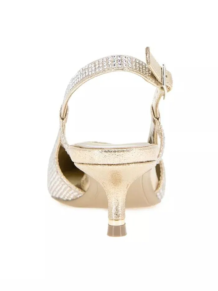 Женские туфли-лодочки Martha Crystals на каблуке-рюмочке с ремешком на пятке Kenneth Cole New York — изображение 3 из 13