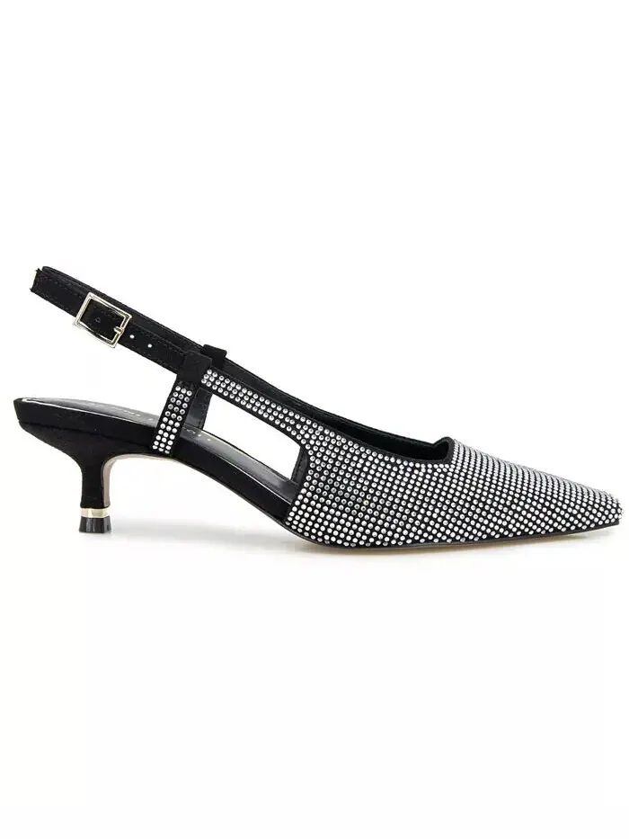 Женские туфли-лодочки Martha Crystals на каблуке-рюмочке с ремешком на пятке Kenneth Cole New York — изображение 6 из 13