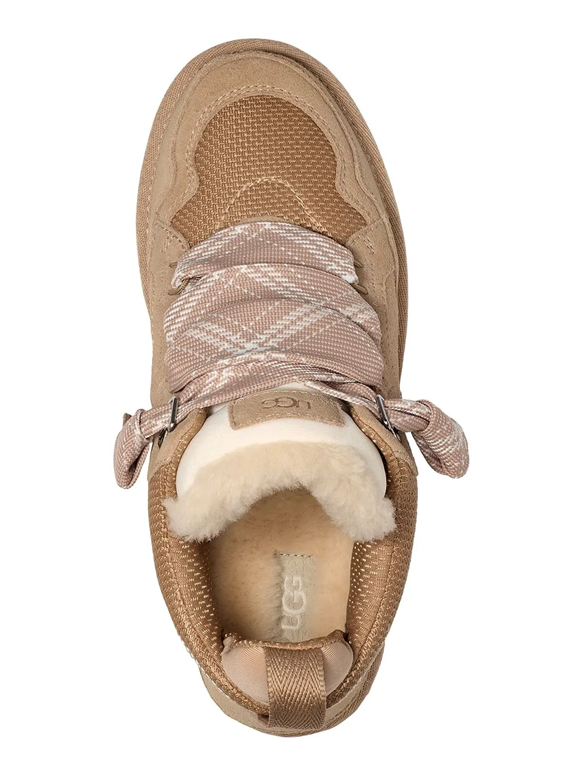 Женские ботинки-кеды Lowmel на шнуровке UGG — изображение 4 из 5, бежевый