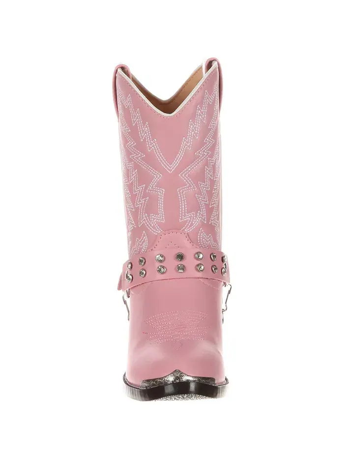 Детские ботинки в стиле вестерн со стразами Lil' Pink Durango — изображение 3 из 7, розовый