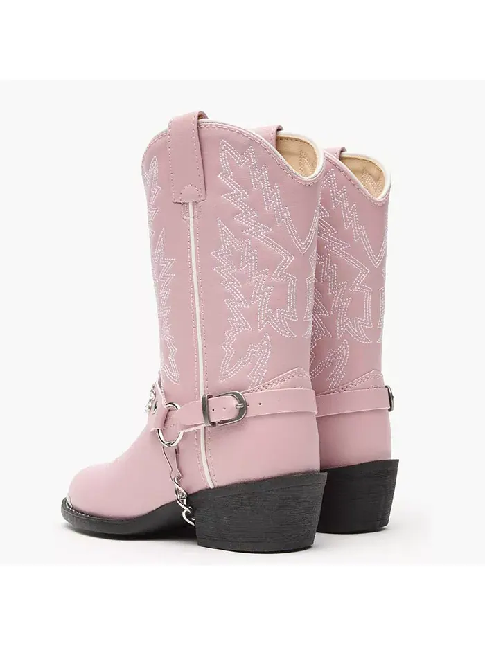 Детские ботинки в стиле вестерн со стразами Lil' Pink Durango — изображение 4 из 7, розовый