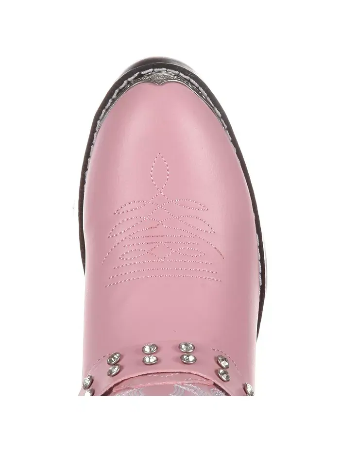 Детские ботинки в стиле вестерн со стразами Lil' Pink Durango — изображение 6 из 7, розовый