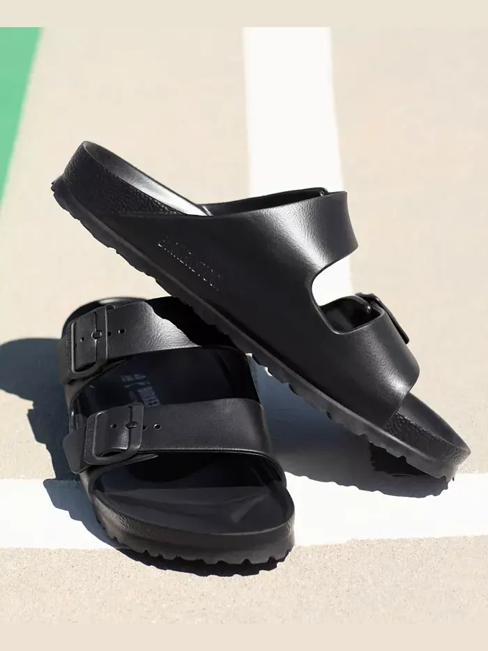 Мужские сандалии Arizona Essentials EVA с двумя ремешками от Finish Line Birkenstock — изображение 8 из 9, черный