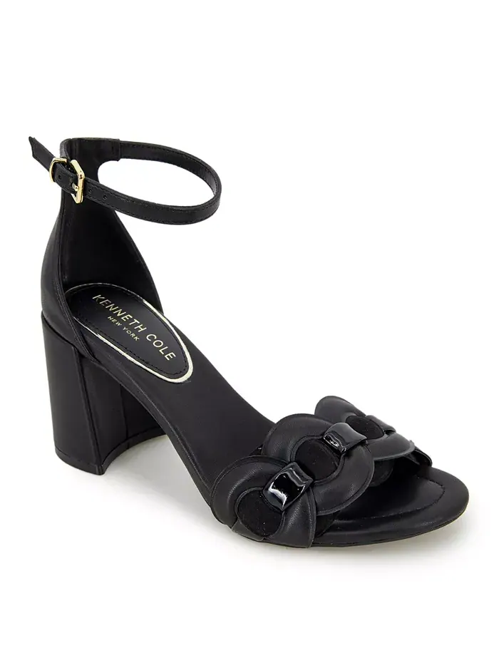 Женские сандалии Luisa на блочном каблуке с плетением Kenneth Cole New York — изображение 1 из 5, черный