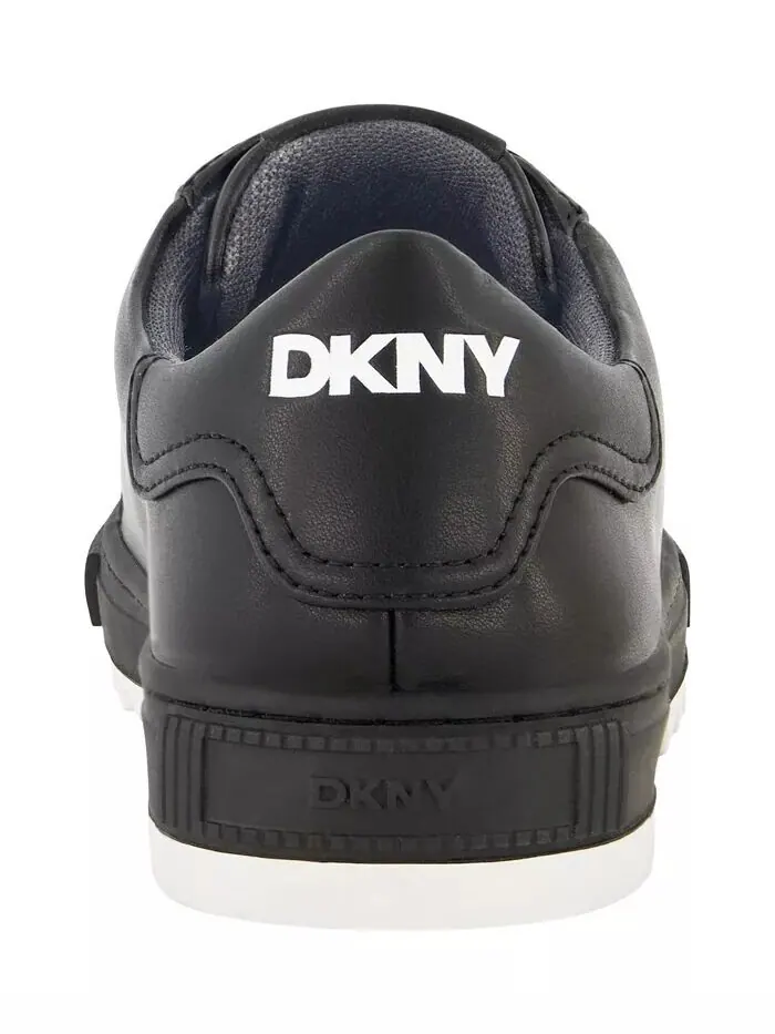 Мужские кроссовки из гладкой кожи с пилообразной подошвой DKNY — изображение 3 из 15, черный