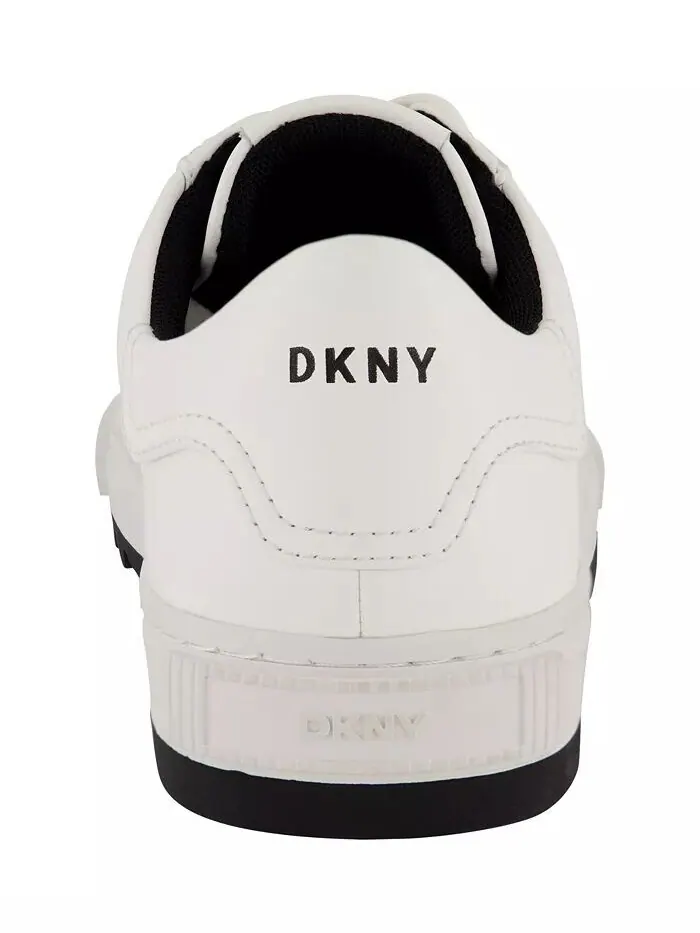 Мужские кроссовки из гладкой кожи с пилообразной подошвой DKNY — изображение 7 из 15, черный